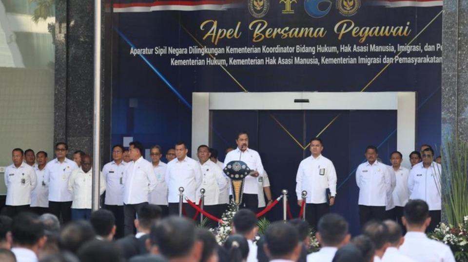 Apel Bersama Pegawai Kementerian Koordinator Bidang Hukum, HAM, Imigrasi dan Pemasyarakatan