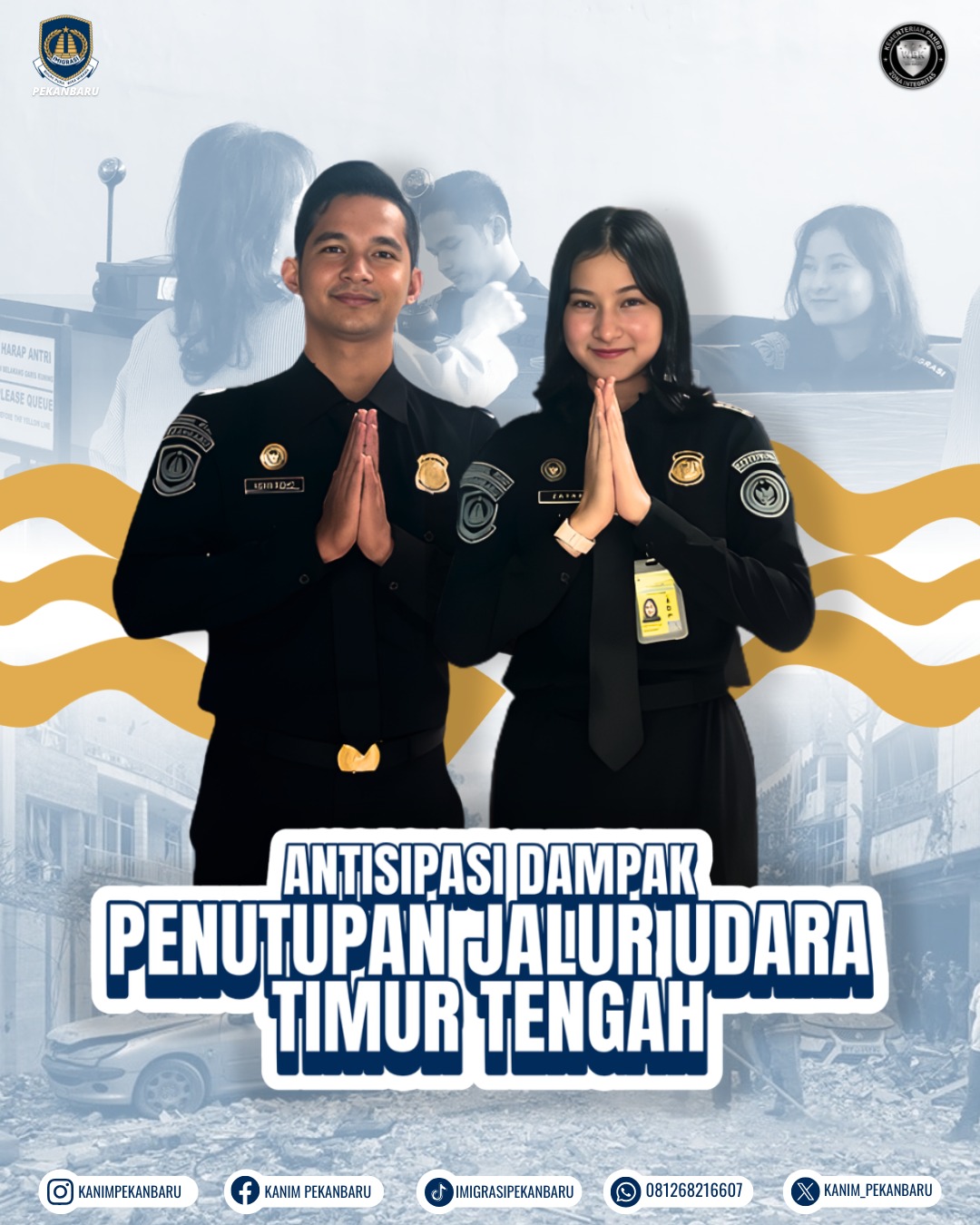 Konflik Timur Tengah Picu Kewaspadaan Global, Imigrasi Pekanbaru Perketat Pengawasan di Pintu Masuk Internasional