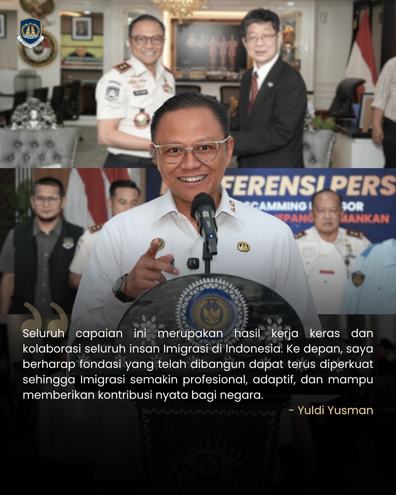 Di Bawah Kepemimpinan Yuldi Yusman, Imigrasi Cetak PNBP Rp10,4 Triliun dan Perkuat Layanan Berbasis Teknologi