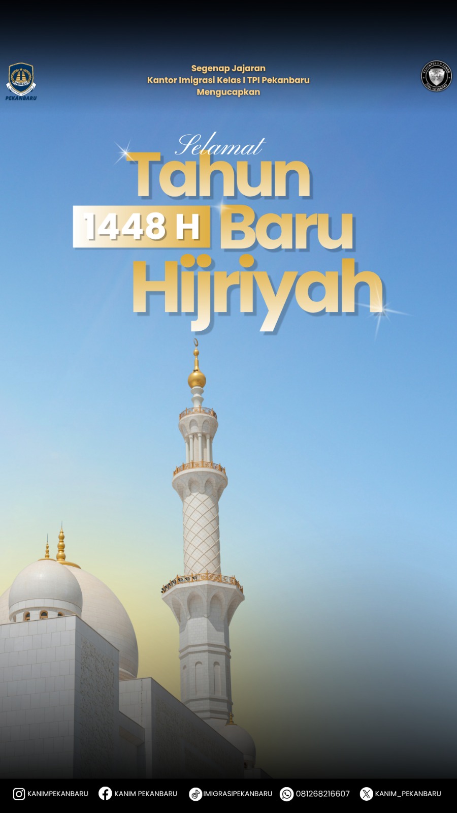 Sambut Tahun Baru Islam 1448 Hijriah, Imigrasi Pekanbaru Ajak Perkuat Spirit Hijrah Menuju Pelayanan yang Lebih Baik